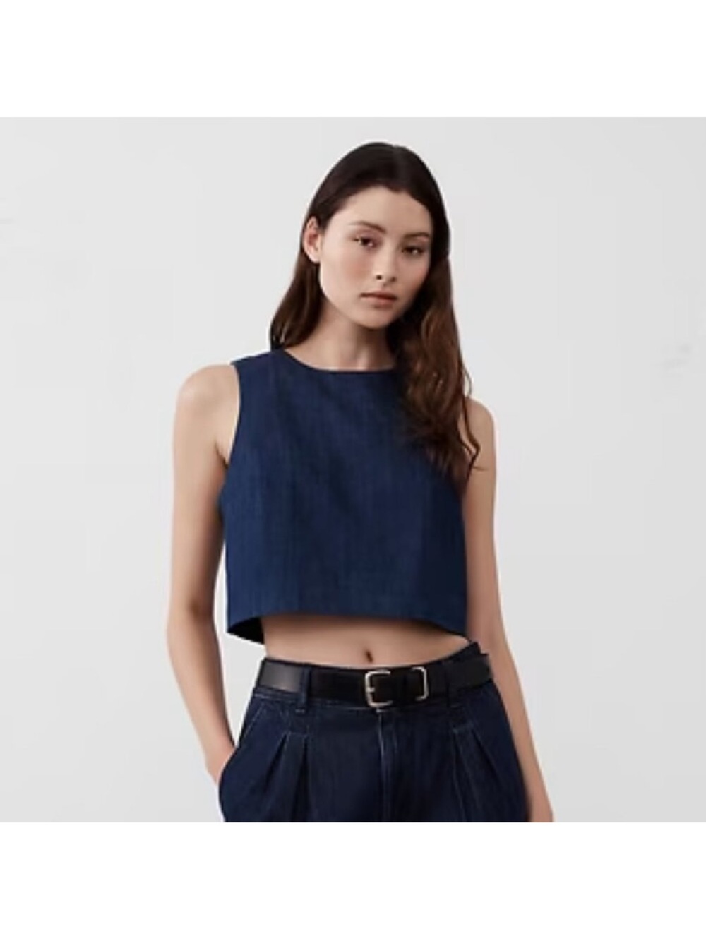 Banana Republic Factory Cropped Denim Top Size M